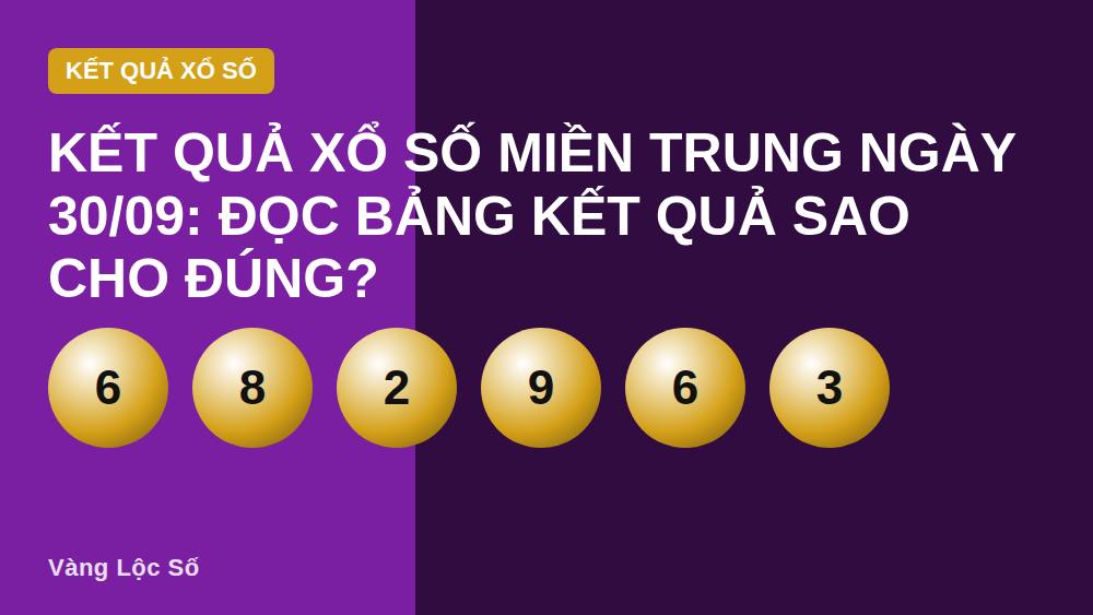 Kết quả xổ số miền Trung ngày 30/09: Đọc bảng kết quả sao cho đúng?